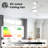 Vaczon 52" Smart Dimmable LED Ceiling Fan, APP and Remote Control, 6 Speeds Reversible DC Motor, 3 Color Lights, Timer, Double-sided Wood Blades, 6"/10" Downrods-1065961182