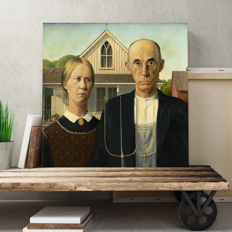 American Gothic by - Wrapped Canvas, 50cm H x 50cm W