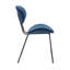 Chaise d'appoint empilable en velours-1725043873