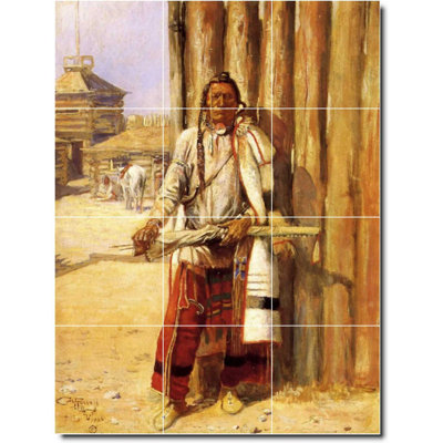 36" x 48" Ceramic Painting Decorative Mural Tile 12" x 12"