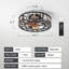 Ventilateur de plafond en cage avec lumières, télécommande, ventilateurs de plafond encastrés modernes à profil bas, pales réversibles à 6 vitesses, 5 ampoules DEL incluses-1210034455