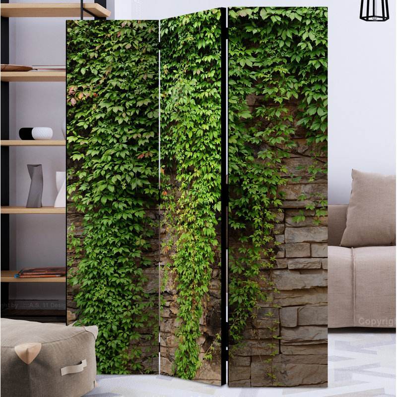 Hoya 172cm H Solid Wood Folding Room Divider, 3