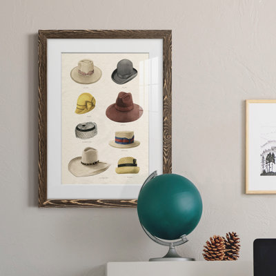 Vintage Hats II - encadré, impression