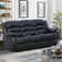 Emryn 81.5'' Wide Modern and Super Soft Faux Leather Manual Reclining Sofa with Wide Backrest