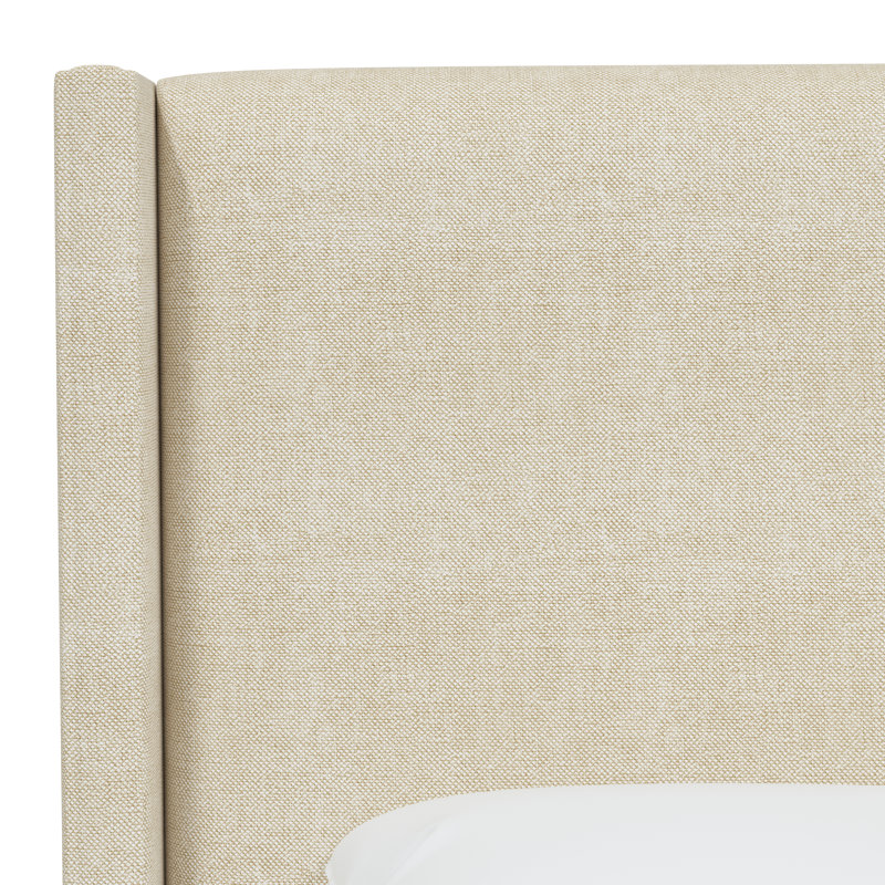 Lit tapissier standard à profil bas Benson, Complète, Tweed Sustain® toile Milsap