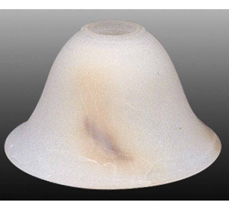 Abat-jour de cloche suspendu en verre albâtre en marbre H 4,75 po x l 8 po