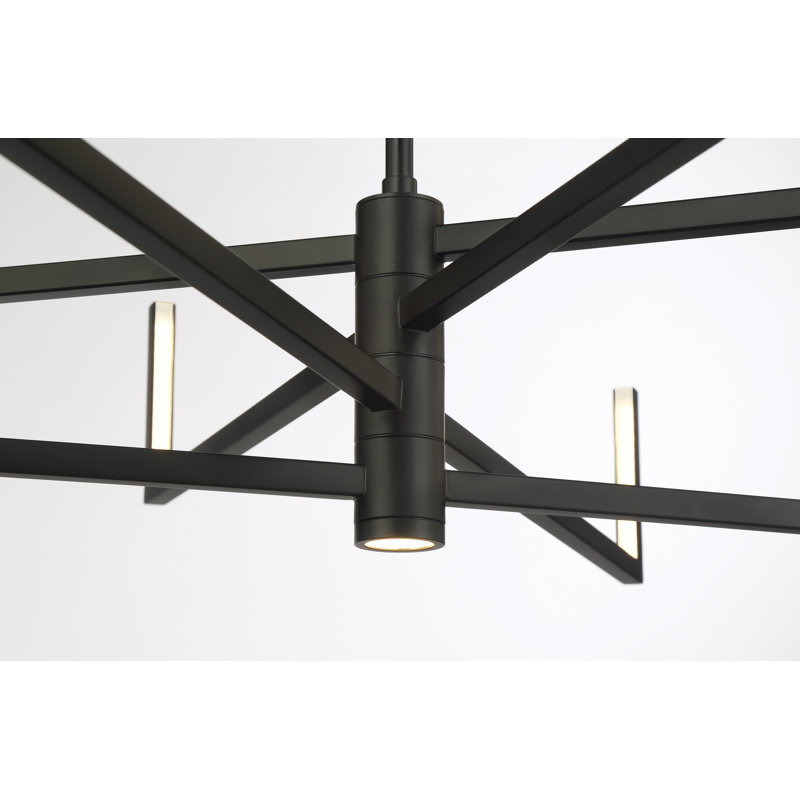 Gospodin 8 Light LED Chandelier In Coal Finish