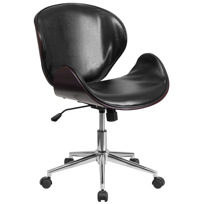 Chaise de travail, Acajou / Noir