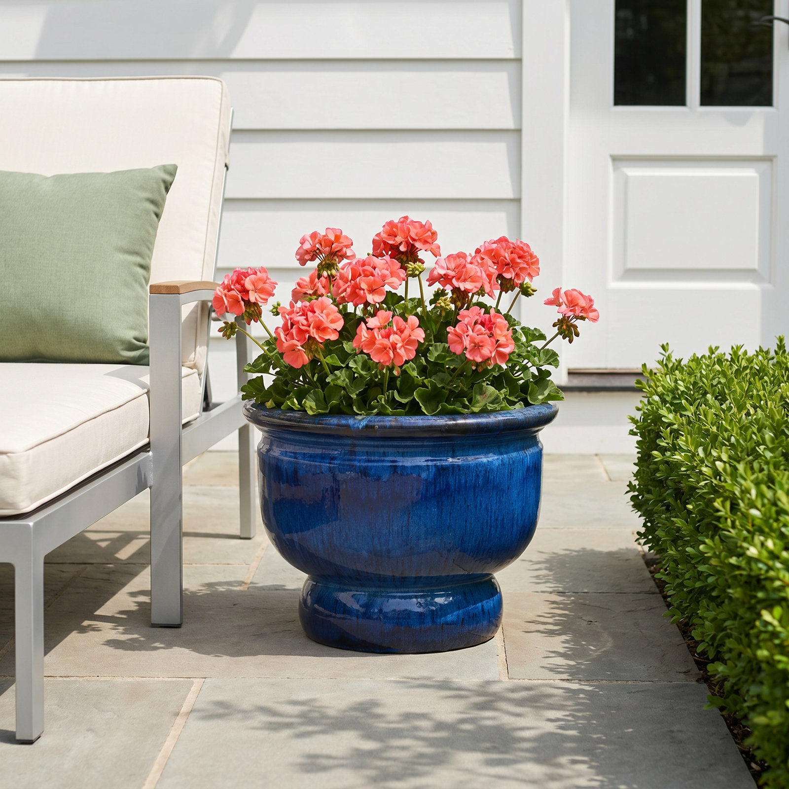 Handmade Ceramic Pot Planter, Blue
