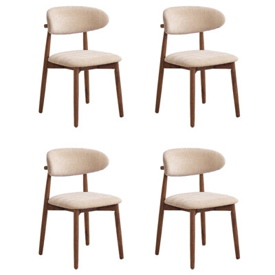 Simple Comfortable Chenille Cloth Dining Chairs