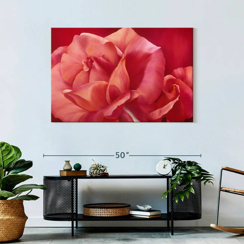 Harnek rose brillant, H 30 po x l 45 po