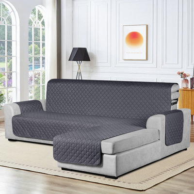  Wildee Waterproof Couch Cover For Sectional L Shape Sofa Cover Reversible Sofa Slipcovers