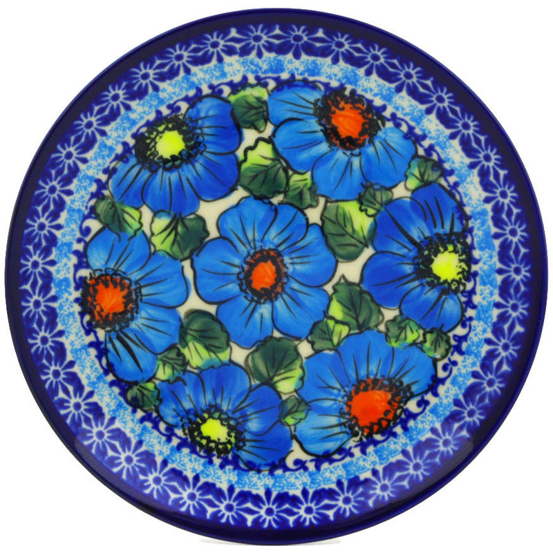 Bold Poppies Ceramic Decorative Plate 1