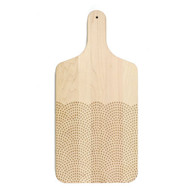 Planche à découper à motif de grain de café festonné