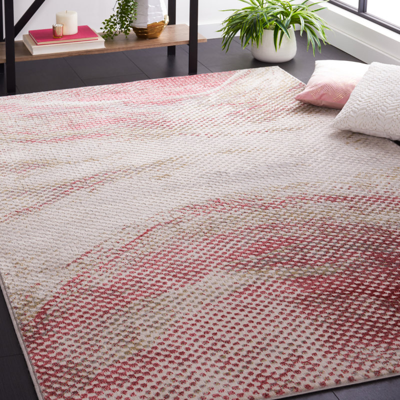 Annease Performance Polka Dots Rug, Rectangle 5'3" x 7'6"