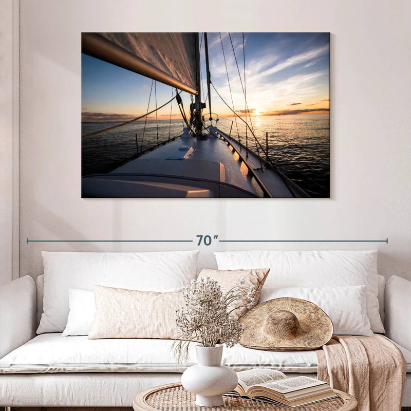 Mehar Yacht To Sunset, H 32 po x l 48 po