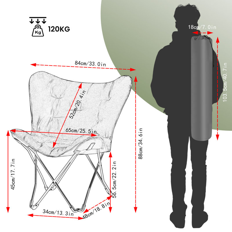 Burlyn Folding Camping Chair