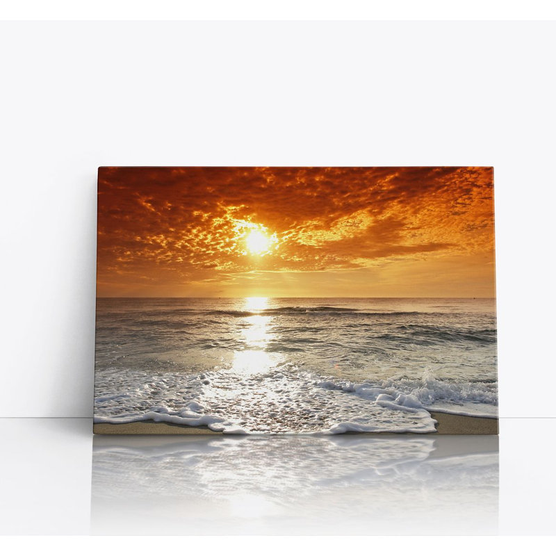 Harbour Scenic Seaside - No Frame Print on Canvas