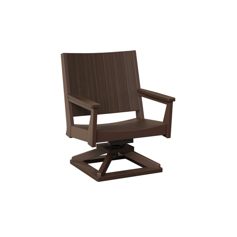 Mayhew Outdoor Rocker Chair, Brazilian Walnut Top/Chocolate Brown Base