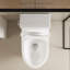 Toilette une pièce avec levier de déclenchement à gauche, toilette allongée, hauteur du siège confortable de la chaise ADA, 1,28 GPF
