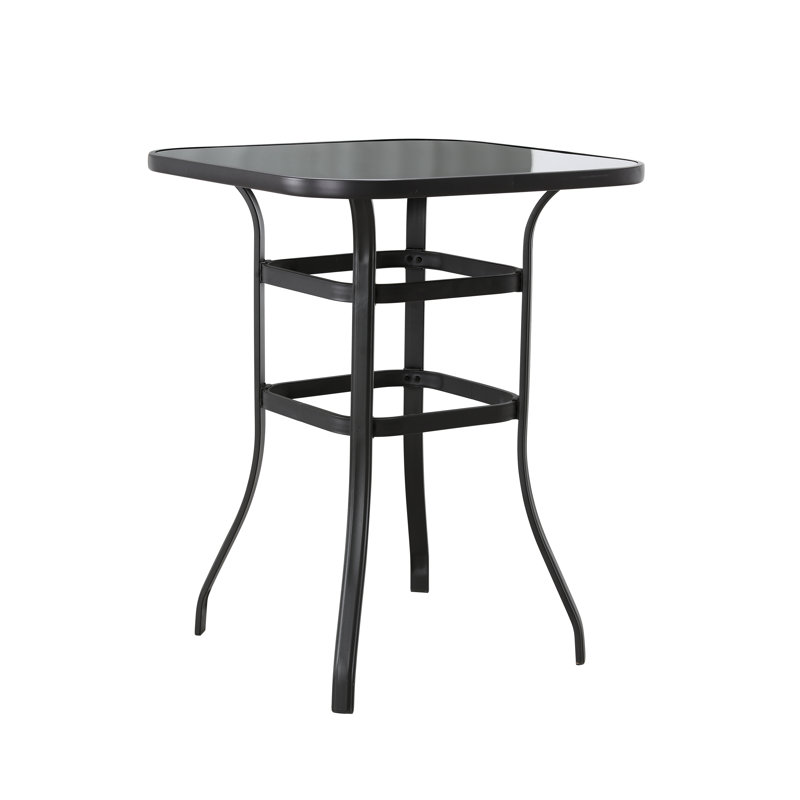 Abasi-Ima 6 - Person Wicker Patio Dining Set with Square Table