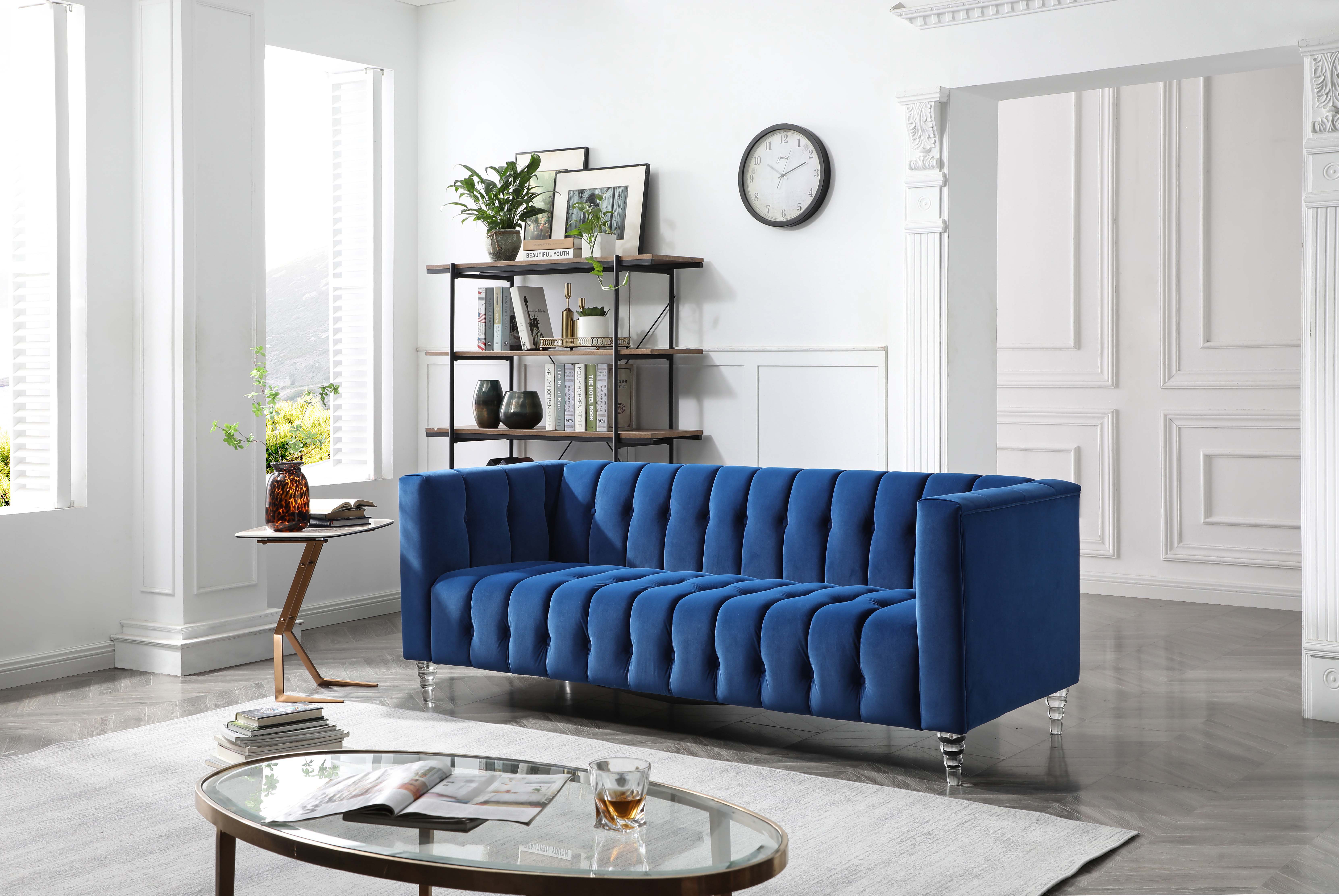 House of Hampton® Florestial 81.88'' Velvet Sofa | Wayfair