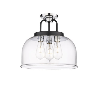 Makenzly Glass Semi Flush Mount