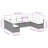  Garden Sofa Set Black
