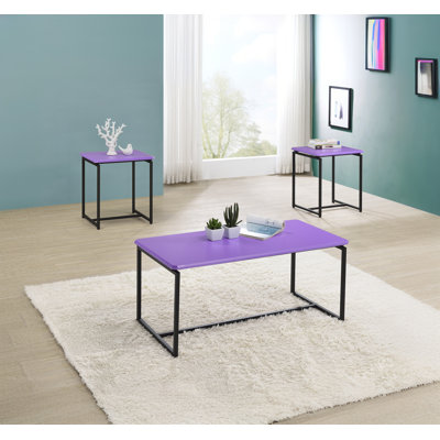 Kapp Coffee Table,3 Piece Coffee Table and End Table Set,Trestle Leg by Ebern Designs