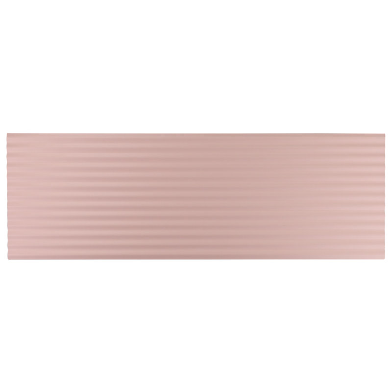 Linear 11.41 in. x 35.37 in. 3D Matte Ceramic Wall Tile (14.42 Sq. Ft. / Case), Blush Pink