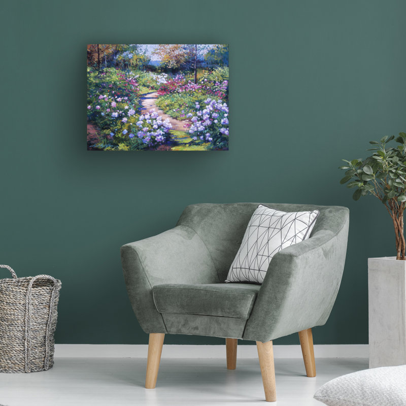 Art mural sur toile tendue - David Lloyd Glover, art mural «Natures Garden» pour le salon, la chambre à coucher ou le bureau - 18 x 22