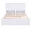 Lit plateforme pleine grandeur avec rangement et tablettes gigognes, blanc-1077838904