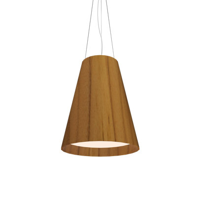 Luminaire suspendu conique unique à 3 lumières