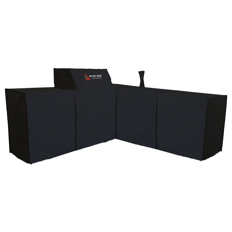 Durable Weather Resistant Cover For 400 Island With 90 Degree Corner And Beverage Center