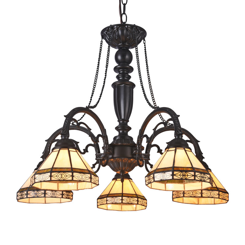 Lustre classique / traditionnel à 5 lumières Qubatbaum