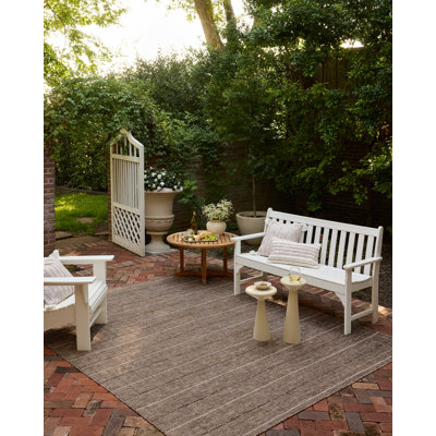 Tapis intérieur / extérieur naturel Gracie Oaks Altia