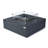 Roraima/Capertree/Uluru 40" Outdoor Sandstone Fire Pit 60,000 BTU - Includes Fire Glass, Lid & PVC Cover-88670661-87828931