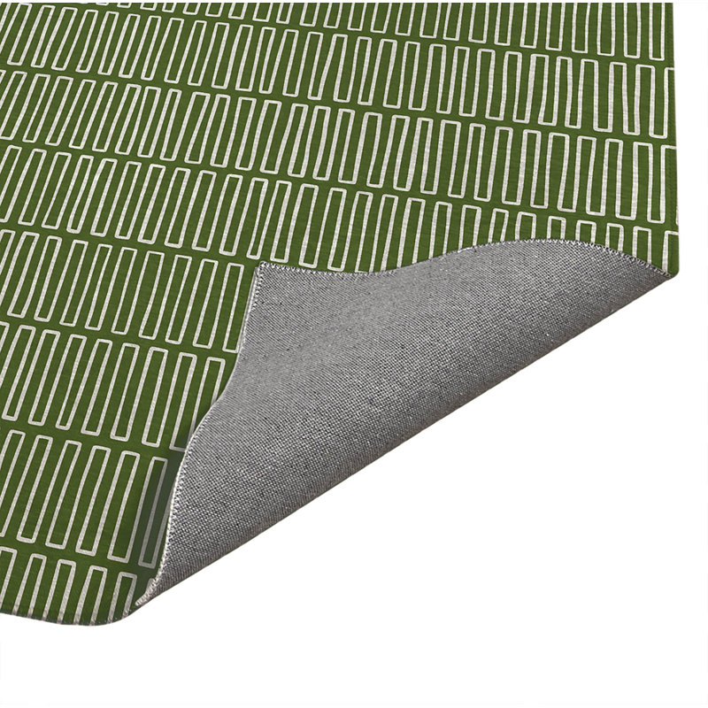 Tapis de cuisine Block Maze, Rectangulaire 2 pi x 3 pi, Vert olive