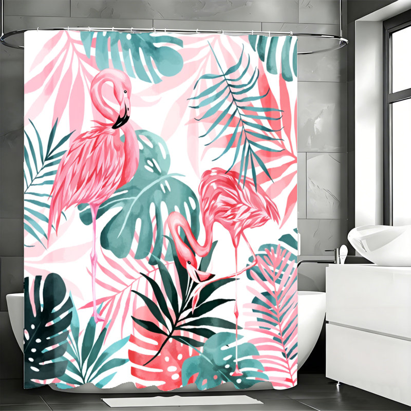 Shower Curtains with Hooks Included