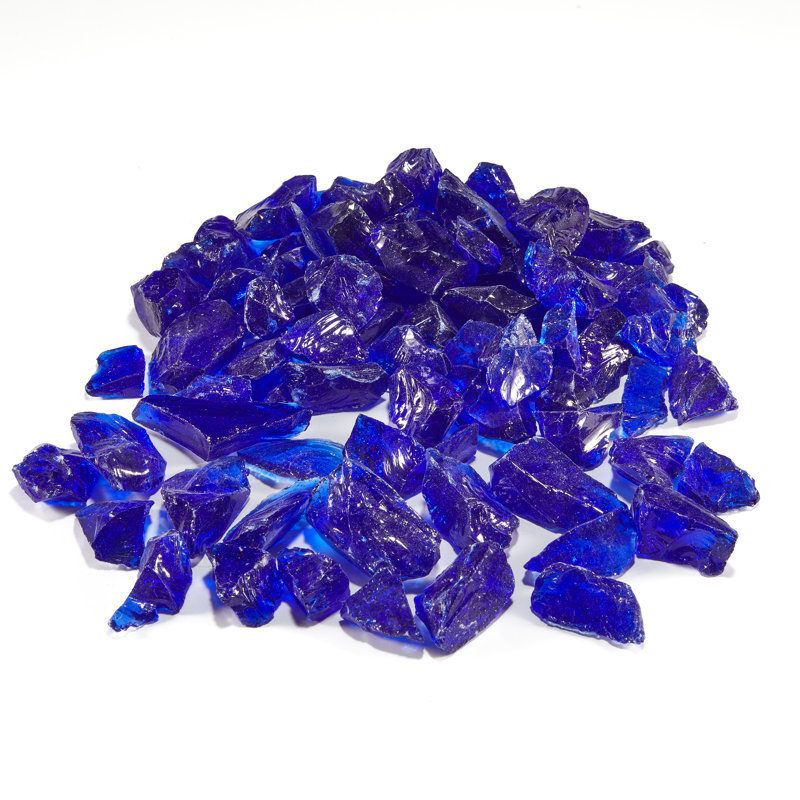 Reflective Fire Glass Filler, Cobalt Blue