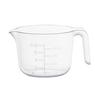 SmartStore Clear Transparent Food Mixing Bowl With An Easy-to-Pour Spout 0.8 L