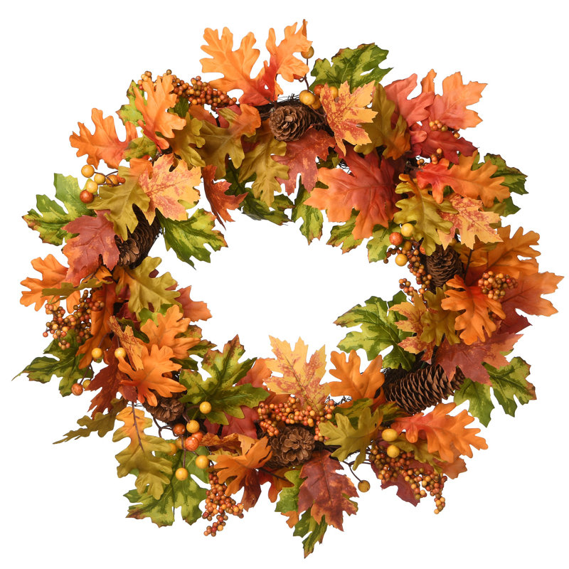 Couronne à feuilles de chêne 24 po