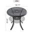 Round Outdoor Table, Patio Dining Table With Umbrella Hole