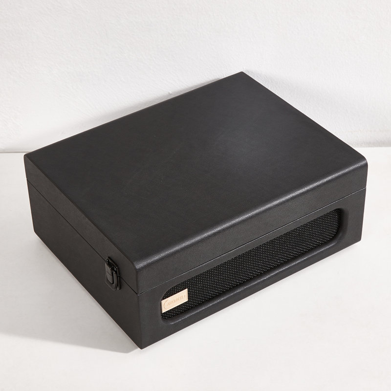 Coryphaeus Black and Green 3-Speed Bluetooth Vinyl Record Player