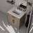 Single Bath Vanity,Carrara Marble Countertop And Mirror-921397132