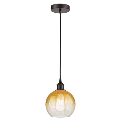 Edison - Brookhaven Globe - 1 Light 8" Cord Hung Mini Pendant