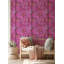 Papier peint abstrait libellules roses