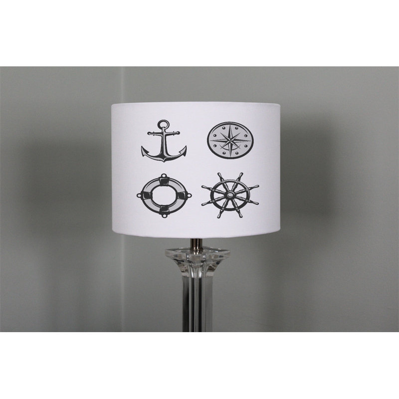Cotton Drum Lamp Shade ( Uno ), 25cm H x 40cm W x 40cm D