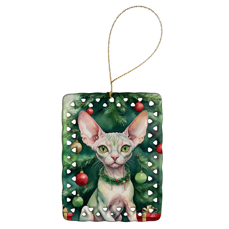 Ornement en porcelaine Minskin, Chat Minskin