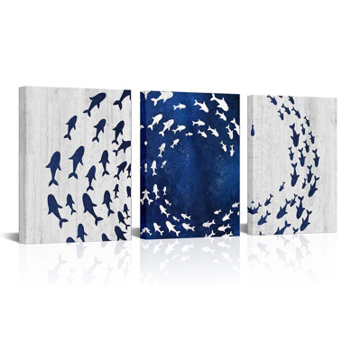 3 Piece Wrapped Canvas Wall Art
